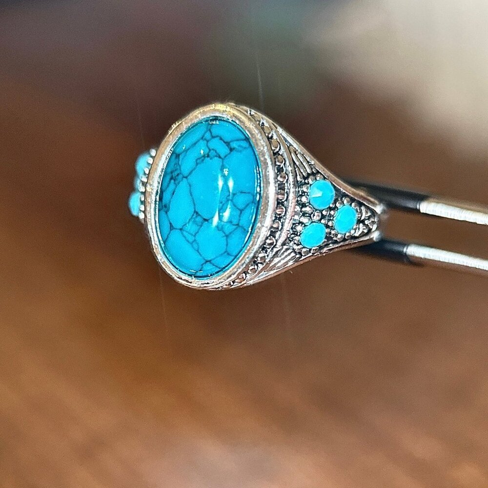 Web Turquoise Ring‎ - Picture 3 of 7